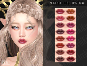 Sims 4 — Medusa Kiss Lipstick by Kikuruacchi — - It is suitable for Female and Male. ( Teen to Elder ) - 16 swatches - HQ