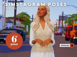 Sims 4 — Simsta Poses by Simsulani — Pose Pack "Simstagram Poses" 6 Poses solo 