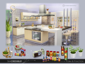 Sims 3 — Form and Function Kitchen I by SIMcredible! — Bringing to your sims the Form and Function collection, a pantry