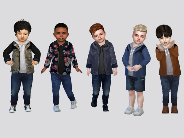 Sims 4 — Nova Jacket Toddler by McLayneSims — TSR EXCLUSIVE Standalone item 8 Swatches MESH by Me NO RECOLORING Please