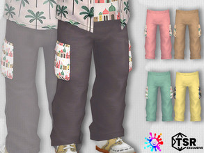 Sims 4 — Toddler Desert Colours Pants by Pelineldis — Five cool pants in desert colours.