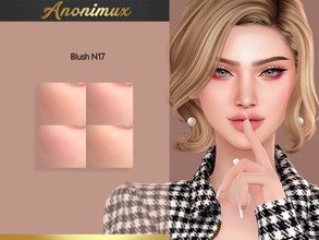 Sims 4 — Blush N17 by Anonimux_Simmer — - 4 Swatches - BGC - HQ - Thanks to all CC creators - I hope you enjoy!