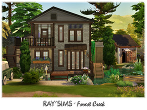 Sims 4 — Forest Creek by Ray_Sims — This house fully furnished and decorated, without custom content. This house has 2
