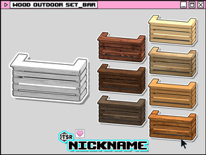 Sims 4 — wood outdoor set_bar by NICKNAME_sims4 — wood outdoor set 10 package files. wood outdoor set_bar wood outdoor