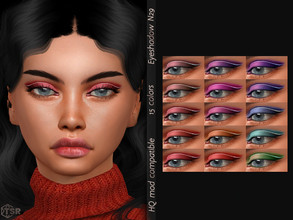 Sims 4 — Eyeshadow N29 by qLayla — !! Previews were made using HQ Mod !! The eyeshadow is : - base game compatible. - HQ