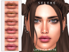 Sims 4 — Lipstick N170 by Seleng — The lipstick has 12 colours and HQ compatible. Allowed for teen, young adult, adult
