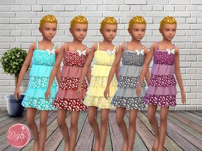 Sims 4 — Summer dress child NSBC by dyokabb — 10 swatches children girl