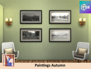 Sims 4 — Autumn Paintings black by watersim44 — ws Autumn Paintings black Nice impressions of autumn ~ in 8 swatches