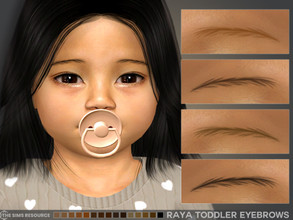 Sims 4 — Raya Toddler Eyebrows by MSQSIMS — These natural eyebrows are available in 15 swatches It is suitable for