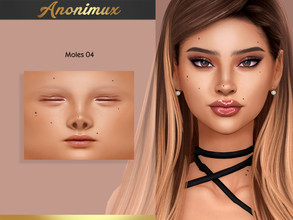 Sims 4 — Moles 04 by Anonimux_Simmer — - 3 Swatches - Male/Female - Moles category - BGC - HQ - Thanks to all CC creators