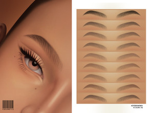 Sims 4 — Eyebrows | N64 by cosimetic — - Female - 45 Swatches - Custom thumbnail Enjoy! 
