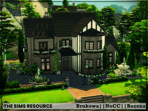 Sims 4 — Brukowa by Bozena — The house is located in the Henford on Bagley . Have fun Lot: 30 x 20 Value: $ 32 177 Lot
