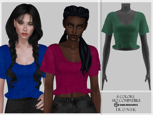 Sims 4 — Costume No.19 by _ironik_ — _ironik_ Costume No.19 -8 Colors -HQ Compatible -New Mesh (All LODs) -All Texture