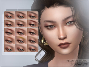 Sims 4 — Helen Eyebrows [HQ] by Benevita — Helen Eyebrows HQ Mod Compatible 15 Swatches For Female and Male I hope you