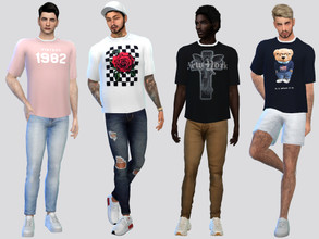Sims 4 — Graphic Shirts by McLayneSims — TSR EXCLUSIVE Standalone item 8 Swatches MESH by Me NO RECOLORING Please don't