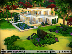 Sims 4 — Montane by Bozena — The house is located in the Sulani . Have fun Lot: 40 x 30 Value: $ 48 656 Lot type: