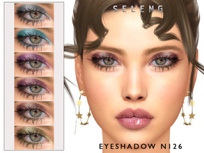 Sims 4 — Eyeshadow N126 by Seleng — The eyeshadow has 9 colours and HQ compatible. Allowed for teen, young adult, adult