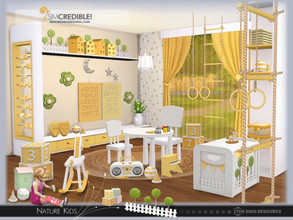 Sims 4 — Nature Kids PlayRoom by SIMcredible! — The second part of our Nature Kids set is the play room. Although you'll