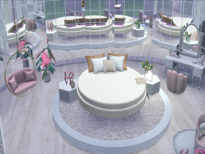 Sims 4 — Pink Dream Bedroom by BasteTTR — Wonderful bedroom with round comfy bed, decorated with pink mirror like your