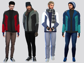 Sims 4 — Quilted Winter Jacket by McLayneSims — TSR EXCLUSIVE Standalone item 7 Swatches MESH by Me NO RECOLORING Please