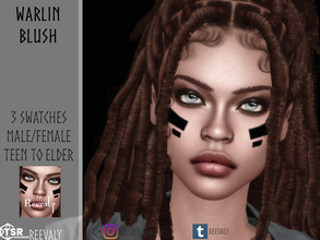 Sims 4 — Warlin Blush by Reevaly — 3 Swatches. Teen to Elder. Male and Female. Base Game compatible. Please do not