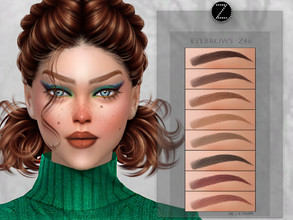 Sims 4 — EYEBROWS Z46 by ZENX — -Base Game -All Age -For Female -9 colors -Works with all of skins -Compatible with HQ