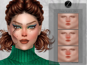Sims 4 — FRECKLES Z43 by ZENX — -Base Game -All Age -For Female -3 colors -Works with all of skins -Compatible with HQ