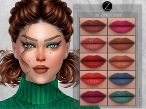 Sims 4 — LIPSTICK Z239 by ZENX — -Base Game -All Age -For Female -10 colors -Works with all of skins -Compatible with HQ