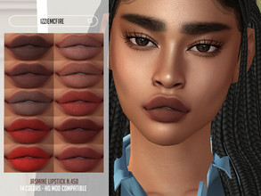 Sims 4 — IMF Jasmine Lipstick N.450 by IzzieMcFire — Jasmine Lipstick N.450 contains 14 colors in hq texture. Standalone