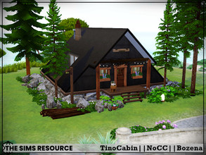 Sims 4 — TinoCabin by Bozena — The house is located in the Tartosa . Have fun Lot: 20 x 20 Value: $ 31 612 Lot type: