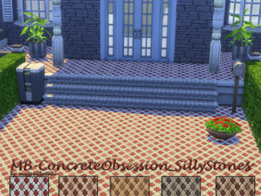 Sims 4 — MB-ConcreteObsession_SillyStones by matomibotaki — MB-ConcreteObsession_SillyStones Interesting paving stone