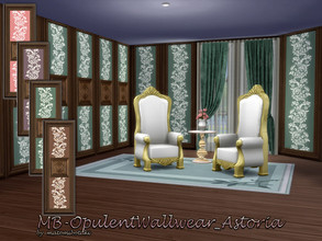 Sims 4 — MB-OpulentWallwear_Astoria by matomibotaki — MB-OpulentWallwear_Astoria Elegant wall paneling with silk