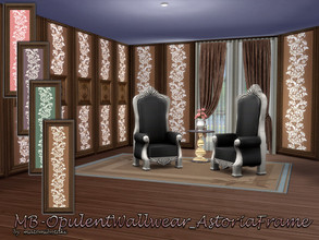 Sims 4 — MB-OpulentWallwear_AstoriaFrame by matomibotaki — MB-OpulentWallwear_AstoriaFrame Elegant wall paneling with