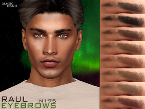 Sims 4 — [Patreon] Raul Eyebrows N175 by MagicHand — Slit eyebrows in 13 colors - HQ Compatible. Preview - CAS thumbnail