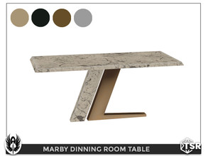 Sims 4 — Marby Dinning Room Table by nemesis_im — Table from Marby Dinning Room Set - 4 Colors - Base Game Compatible