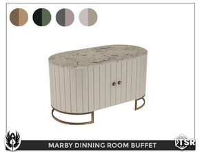 Sims 4 — Marby Dinning Room Buffet by nemesis_im — Buffet from Marby Dinning Room Set - 4 Colors - Base Game Compatible