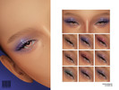 Sims 4 — Soft Eyeshadow | N129 by cosimetic — - Female - 10 Swatches. - 10 Custom thumbnail. - You can find it in the