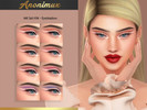 Sims 4 — Makeup Set N14 - Eyeshadow  by Anonimux_Simmer — - 8 Shades - Compatible with the color slider - BGC - HQ -