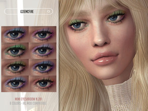 Sims 4 — Mimi Eyeshadow N.281 by IzzieMcFire — Mimi Eyeshadow N.281 contains 8 colors in hq texture. Standalone item with
