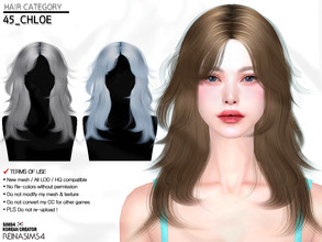 Sims 4 — Chloe hair by Reina_Dambi — - New mesh - ALL LOD - HQ compatible - Hat compatible