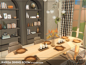 Sims 4 — Karisa Dining Room (TSR only CC) by xogerardine — Modern dining room! x