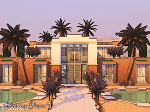 Sims 4 — Arahas Desert | noCC by simZmora — House inspired by Arab culture. Lot:40x30 Lot type: Residential Includes: - 4