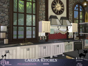Sims 4 — Carina Kitchen by Merit_Selket — Carina kitchen has a vintage look mixed with modern equipment, built for my Lot