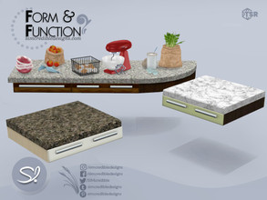 Sims 4 — Form and Function Counter Island by SIMcredible! — by SIMcredibledesigns.com available exclusively at TSR 3