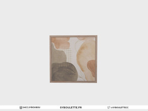 Sims 4 — Sandrine - Wall frame by Syboubou — This is a watercolor abstract painting.
