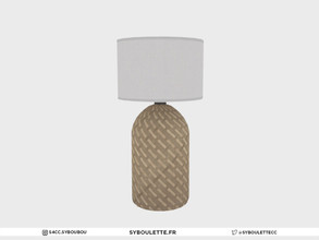 Sims 4 — Sandrine - Wicker lamp by Syboubou — This is a wicker lamp available in several soft colors.