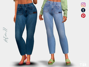 Sims 4 — Jeans - MBT49 by laupipi2 — Enjoy this new mom jeans. Comming in 10 different colours.