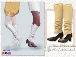 Sims 4 — Pumps with socks / 122 by Arltos — 7 colors. HQ compatible.