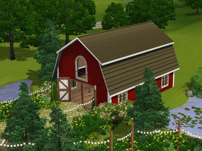 Sims 3 — Barn Wedding Venue by SimplyGames — This lot was built during Twitch streams. 