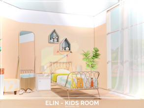 Sims 4 — Elin Kids room - TSR only CC by Mini_Simmer — Room type: Kidsroom Size: 4x4 Price: $5,287 Wall Height: Short